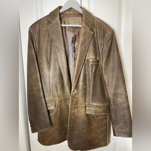 Cabela's Leather Blazer in Rich Brown